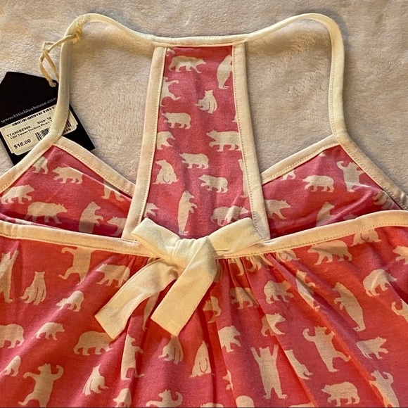 LBH by Hatley Tween Fuchsia Bears Tank Top Pink Size 12 - Picture 10 of 14